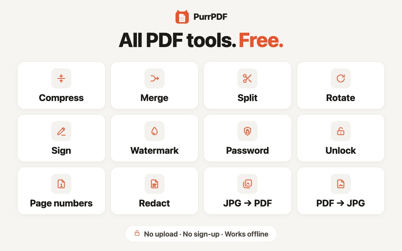 Screenshot of PurrPDF
