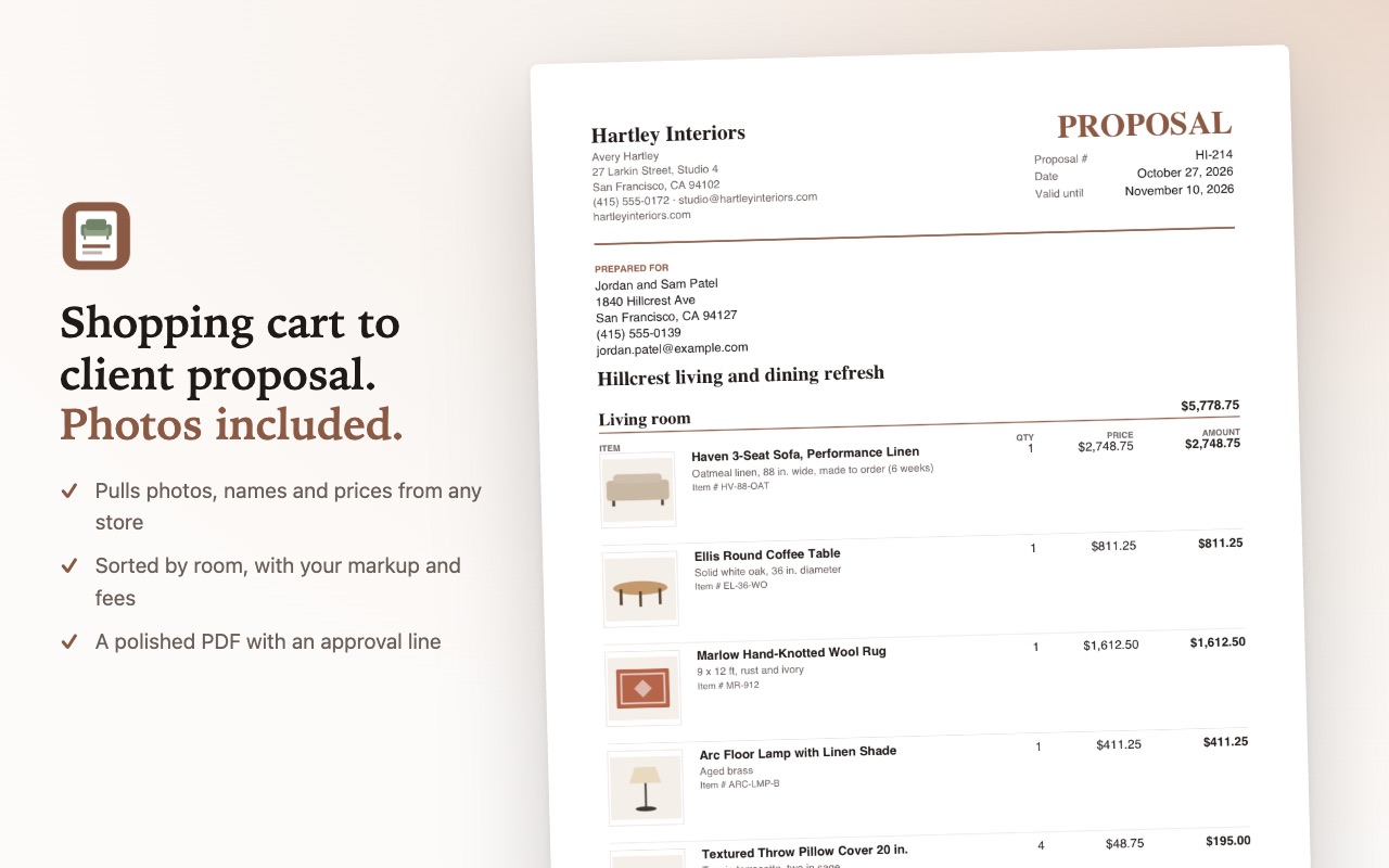 Screenshot of Roomsheet